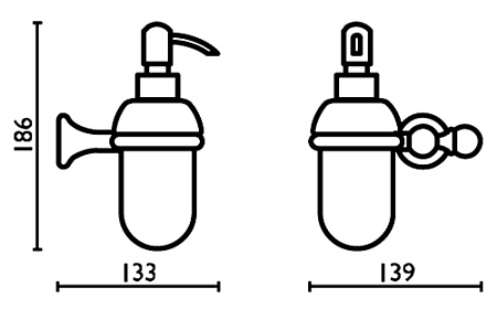 Дозатор Bagno & Associati Folie FS12751 CR