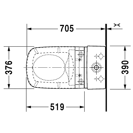 Унитаз-компакт Duravit DuraStyle 2156590000+611200002000300