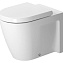 Унитаз приставной Duravit Starck 2 21280900001 WG антигрязевое покрытие - фото 1