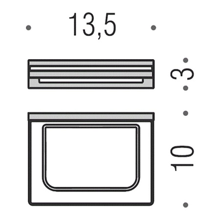 Мыльница подвесная Colombo Look B1601.CR-VAN хром