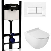 Комплект 4в1 инсталляции с WC и клавишей Valsir KIT VSWG 7317 Slim P1 белый/белый глянцевый Комплект 4в1 инсталляции с WC и клавишей Valsir KIT VSWG 7317 Slim P1 белый/белый глянцевый