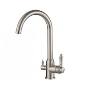 Смеситель Zorg Steel Hammer SH 723 SATIN для кухонной мойки, сатин