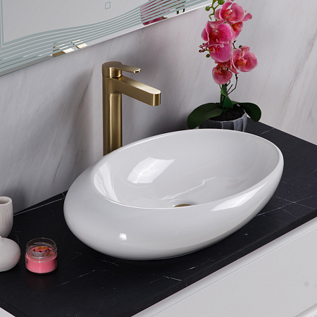 Раковина накладная BelBagno BB1396 37x58.5x14.5 белый