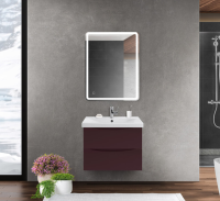 Мебель для ванной BelBagno Marino-Cer MARINO-CER-700-2C-SO-BRDL-P 70 bordo lucido