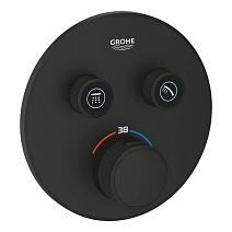 Термостат Grohe Grohtherm SmartControl 29508KF0 для ванны с душем, фантомный черный
