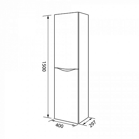Шкаф-пенал IDDIS Cloud CLO40W0i97 белый