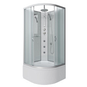 Душевая кабина Niagara Classic NG-2309-14BKTG 100x100x210 стекло матовое/профиль серебро