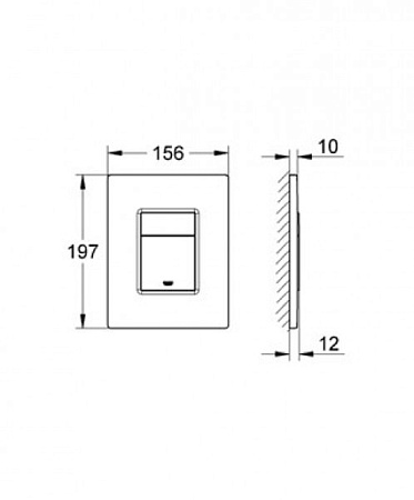 Кнопка смыва Grohe Skate Cosmopolitan 38732P00 хром матовый
