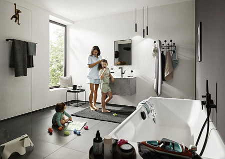Полотенцедержатель Hansgrohe AddStoris 41743670 черный матовый