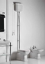 Унитаз приставной Kerasan Waldorf 411801bi с высоким бачком Унитаз приставной Kerasan Waldorf 411801bi с высоким бачком