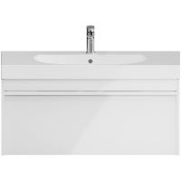 Тумба с раковиной Kerama Marazzi Modula MO.100.1+1\WHT 100 1 ящик, белый глянцевый
