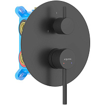 Смеситель Aquatek Европа AQ1347MB для душа, черный матовый Смеситель Aquatek Европа AQ1347MB для душа, черный матовый