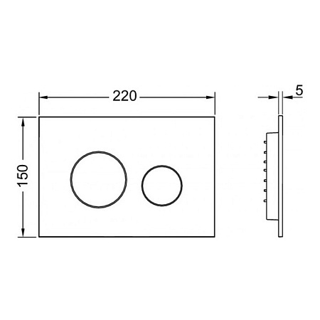 Кнопка смыва Tece Loop 2.0 9240927 белый/хром глянцевый