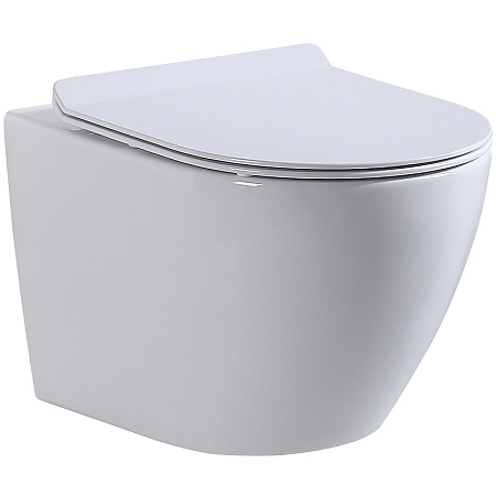 Унитаз подвесной beWash Minimal BKWHR003480 с системой микролифт, белый глянцевый