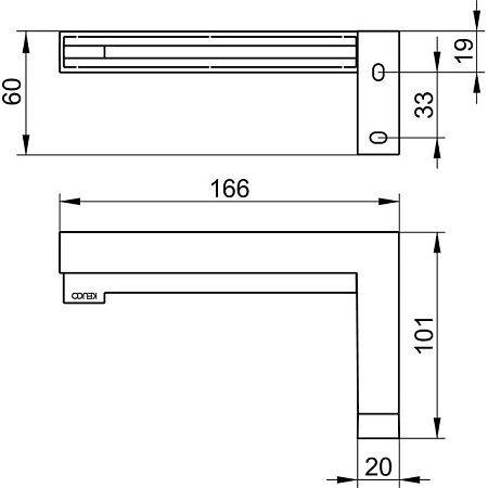 Держатель туалетной бумаги Keuco Edition 90 Square 19162010000 хром