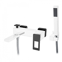 Смеситель Boheme Q 143-CRB для ванны с душем, хром/черный