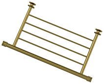 Полка прямая Сунержа Без серии 05-2012-4370 для водяных и электрических, состаренная бронза Полка прямая Сунержа Без серии 05-2012-4370 для водяных и электрических, состаренная бронза