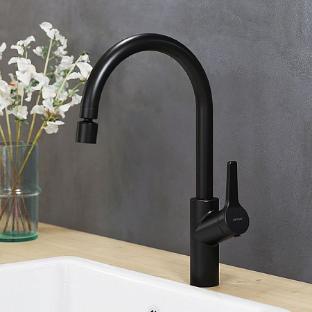 Смеситель Damixa Eclipse 310722300 для кухонной мойки, черный