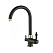 Смеситель Zorg Steel Hammer SH 723 BLACK BR для кухонной мойки, черный/бронза