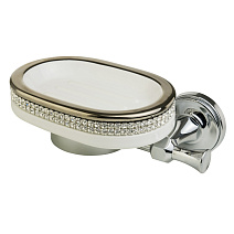 Мыльница Migliore Dubai 31248 платина/белый/хром