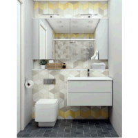 Мебель для ванной Aquaton Брук 100 2 ящика, дуб латте