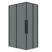 Душевой уголок Grossman Galaxy 300.K33.01.1080.21.10 98-99x78-79x195 прозрачное/черный матовый
