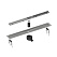 Душевой лоток Timo Drain System DS230209/00 90 двухсторонняя решетка, хром