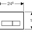 Кнопка смыва Geberit Sigma 50 115.788.SD.5 зеркальное дымчатое стекло - фото 3