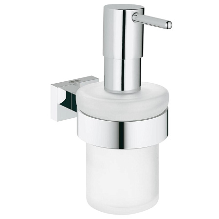 Дозатор Grohe Essentials Cube 40756001 для мыла с держателем