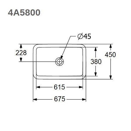 Раковина Villeroy & Boch Loop & Friends 4A580001 61х38 альпийский белый
