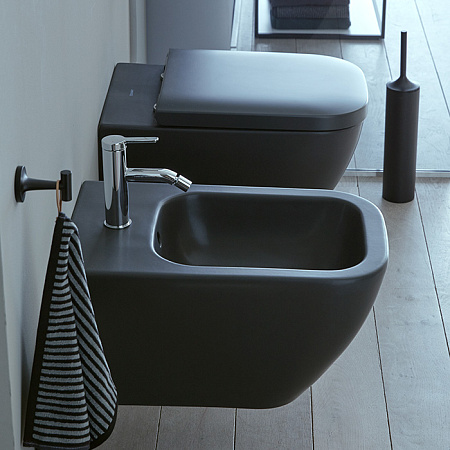 Биде подвесное Duravit Happy D.2 2258151300 антрацит матовый