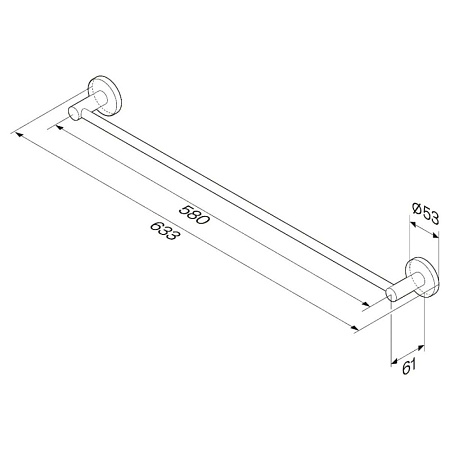 Полотенцедержатель Am.Pm X-Joy A85A346422 60 черный