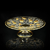 Ваза настольная Migliore Decor 25690 хрусталь/декор золото