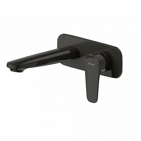 Смеситель Bravat Source P8173218BW-ENG для ванны с душем, черный