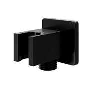 Шланговое подключение WasserKRAFT A222 с держателем, черный матовый