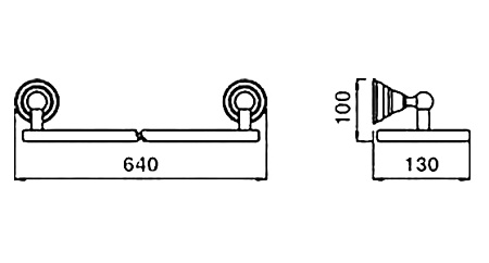 Полка Bagno & Associati Canova CA11392 BR