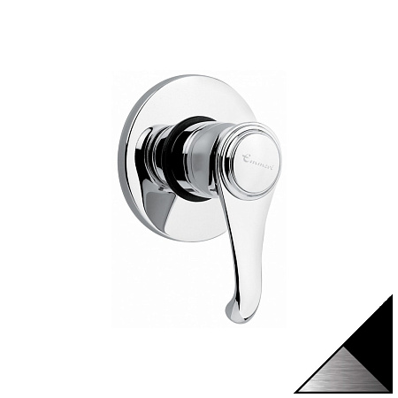 Смеситель Emmevi Tiffany 6009NC для душа, черный/хром