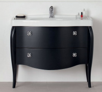 Тумба с раковиной Cezares Venezia  105 nero opaco