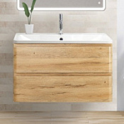 Тумба с раковиной BelBagno Albano ALBANO-800-2C-SO-RR 80 подвесная, Rovere Rustico