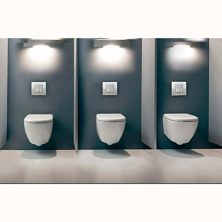 Кнопка смыва для инсталляций beWash Fide P03MC хром матовый