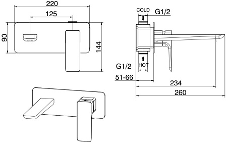 Смеситель Allen Brau Infinity 5.21003-00 для раковины, хром