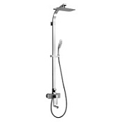 Душевой комплект Lemark Melange LM4962CW для ванны, хром/белый