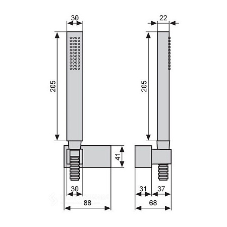 Душевая лейка Emmevi 131/OR золото