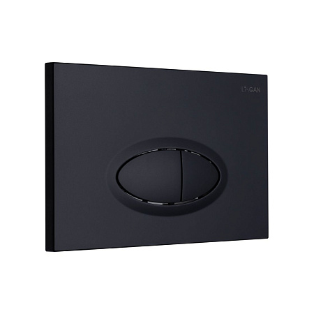 Кнопка смыва Logan Oval 00297676 черный матовый