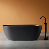 Ванна из искусственого камня ABBER Frankfurt AM9941B 170x75 черный