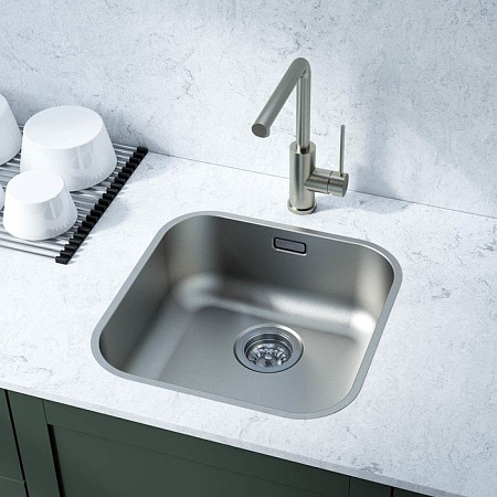 Мойка кухонная IDDIS Mate MAT44S0i77 44,6х44,6 хром