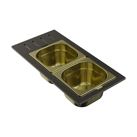 Контейнер Omoikiri DC-02-2-LG светлое золото