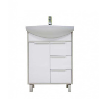 Тумба с раковиной Aquaton Рико 1A213301RIB90 65 белый/ясень фабрик
