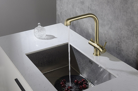 Смеситель для кухонной мойки Timo Saona 2346/02FL антик