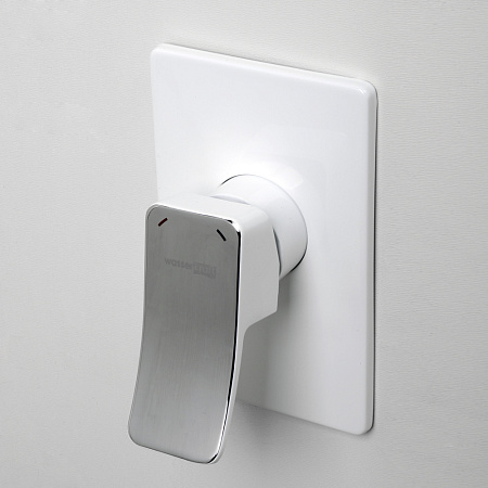 Смеситель WasserKRAFT Aller 10651WHITE для душа, белый